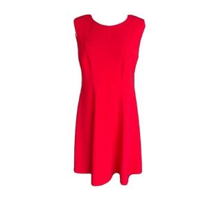 Tommy Hilfiger red fit n flare dress size 12 EUC